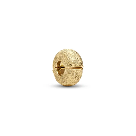 Charm Clip Pandora Mini Baño Oro Textura 764771C00