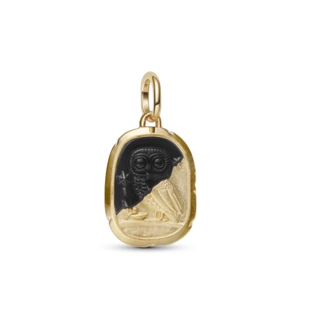 Charm Medallón Pandora Búho Baño Oro 764805C01