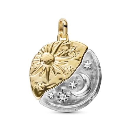 Charm Pandora Medallón Grande Sol y Luna 764806C01