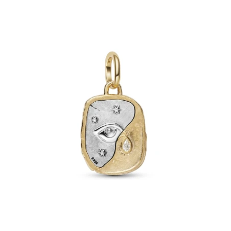 Charm Medallón Pandora Ojo Plata y Baño Oro 764808C01