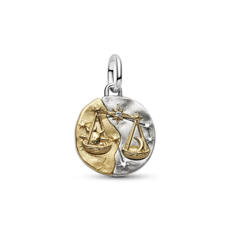 Charm Medallón Pandora Zodiaco Libra Bicolor 764983C01