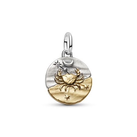 Charm Medallón Pandora Zodiaco Cáncer Bicolor 764984C01