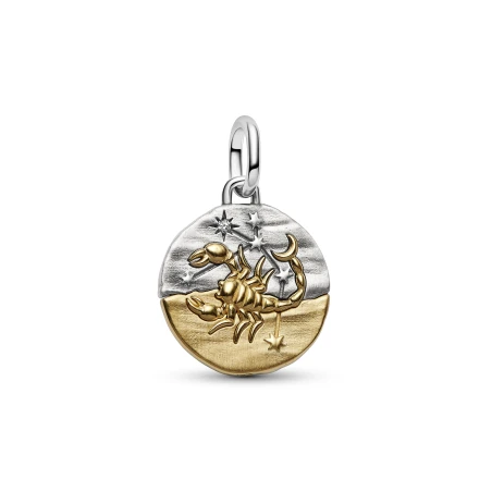 Charm Medallón Pandora Zodiaco Escorpio Bicolor 764985C01