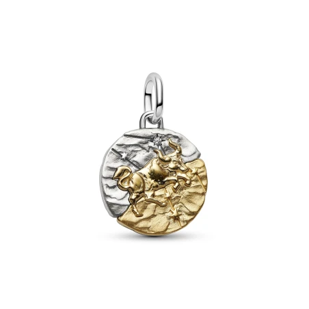 Charm Medallón Pandora Zodiaco Tauro Bicolor 764986C01