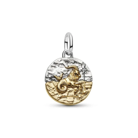 Charm Medallón Pandora Zodiaco Capricornio Bicolor 764987C01