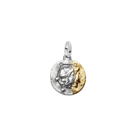 Charm Medallón Pandora Zodiaco Géminis Bicolor 764989C01