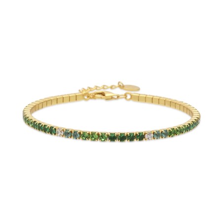 Pulsera Luxenter Ralmay Plata Baño Oro y Circonitas Multicolor BX547Y3000