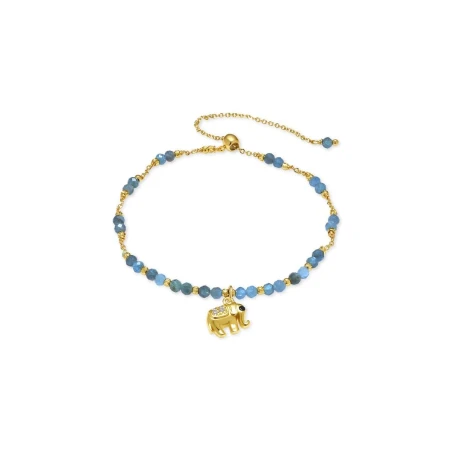 Pulsera Luxenter Favol Elefante Plata Baño oro y Piedras Azules BXA582Y53900