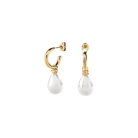 Pendientes Agatha Paris Batignolles Baño Oro y Perlas 02380813-294-TU