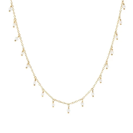 Collar Corto Agatha Paris Alma Baño Oro y Perlas 02680494-292-TU