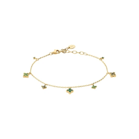 Pulsera Agatha Paris Beloved Baño Oro y Circonitas Verdes 02490502-658-TU