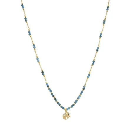 Collar Luxenter Favol Plata Baño Oro y Piedras Turquesa NXA786Y53900