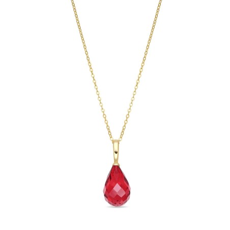 Collar Luxenter Tarrec Plata Baño Oro y Piedra Roja NXA814Y92800