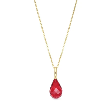 Collar Luxenter Tarrec Plata Baño Oro y Piedra Roja NXA814Y92800
