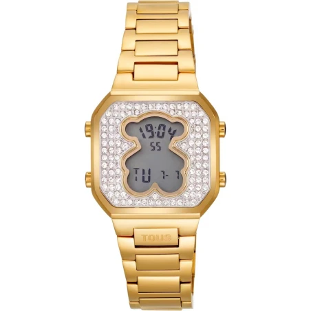 Reloj TOUS Watches D-Bear Digital Dorado y Circonitas Mujer 3000156000