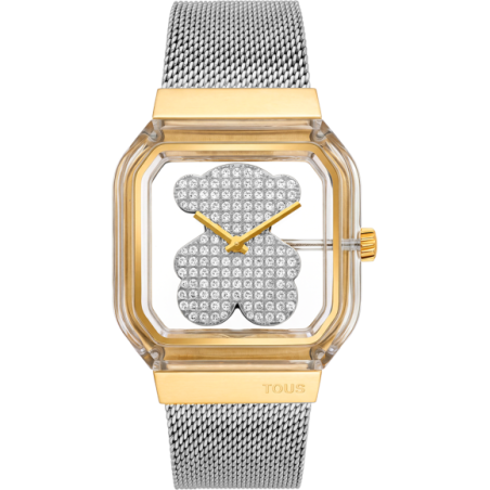 Reloj TOUS D- Bear Party Plateado y Dorado Analógico Mujer 3000158000