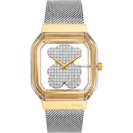 Reloj TOUS D- Bear Party Plateado y Dorado Analógico Mujer 3000158000