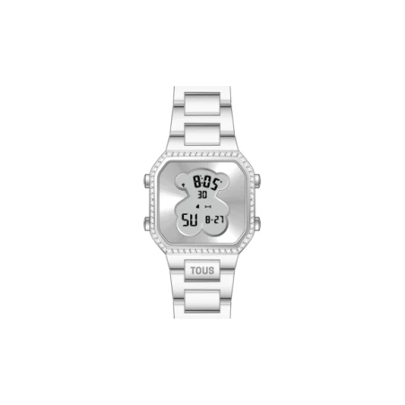 Reloj TOUS Watches D-Bear Digital Plateado y Circonitas Mujer 3000156300