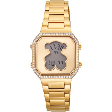 Reloj TOUS Watches D-Bear Digital Dorado y Circonitas Mujer 3000156200