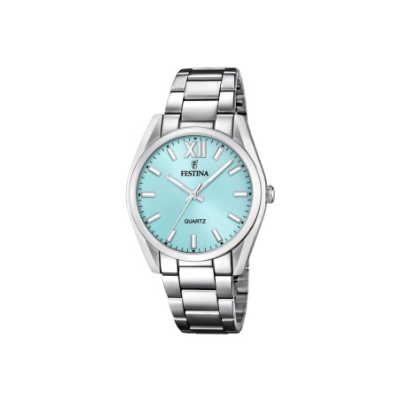 Reloj Festina Alegría Plateado y Turquesa Analógico Mujer F20622/D