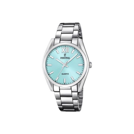 Reloj Festina Alegría Plateado y Turquesa Analógico Mujer F20622/D