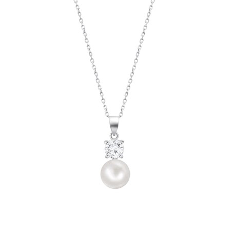 Collar Lotus Silver Circonita y Perla LP3946-1/1