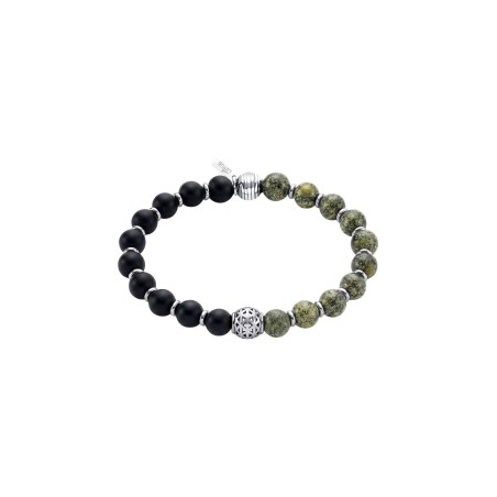 Pulsera Lotus Style Iron Road Acero y Esferas Hombre LS2622-2/1