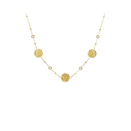 Collar Lotus Style Boho Style Flores Acero Baño Oro LS2757-1/1