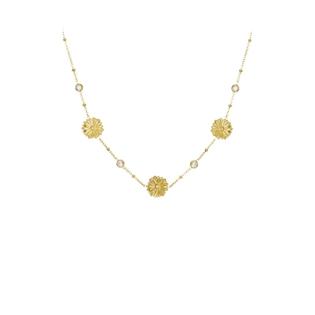 Collar Lotus Style Boho Style Flores Acero Baño Oro LS2757-1/1