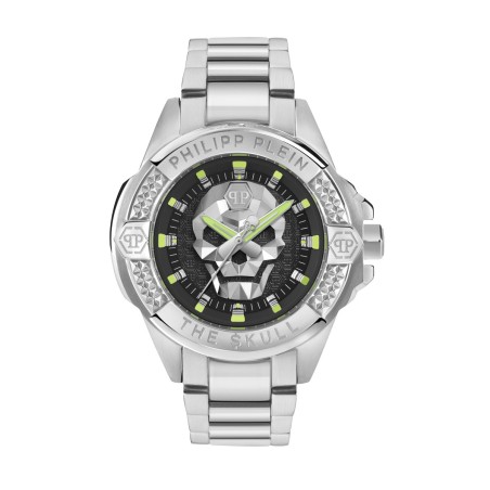 Reloj Philipp Plein The Skull Plateado y Negro Analógico Hombre PWAAA2725