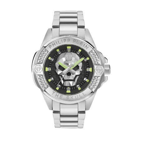 Reloj Philipp Plein The Skull Plateado y Negro Analógico Hombre PWAAA2725
