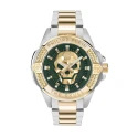 Reloj Philipp Plein The Skull Plateado, Dorado y Verde Analógico Hombre PWAAA2825