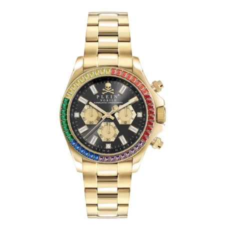 Reloj Philipp Plein Nobile Dorado y Negro Cronógrafo Hombre PWGHA0626