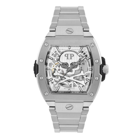 Reloj Philipp Plein The Skeleton Plateado Automático Hombre PWJFA0425