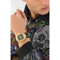Reloj Philipp Plein The Hexagon Phatom Negro y Dorado Analógico Hombre PWPUA0424