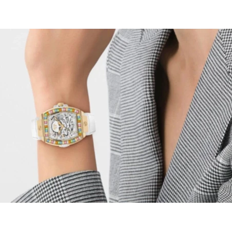 Reloj Philipp Plein The Skeleton Blanco y Dorado Automático Hombre PWJHA0326