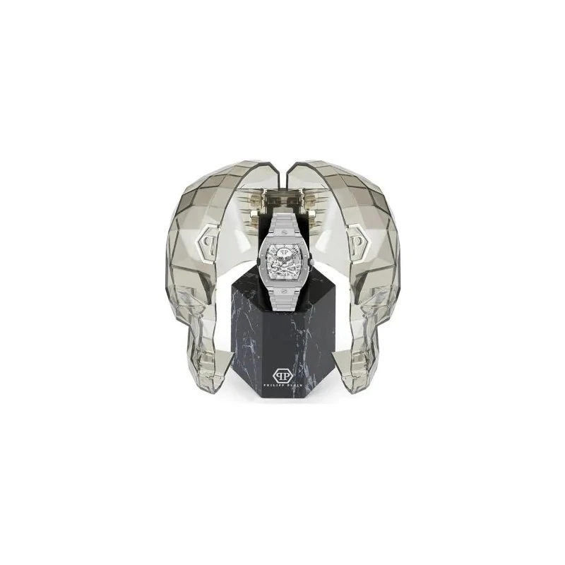 Reloj Philipp Plein The Skeleton Plateado Automático Hombre PWJFA0425