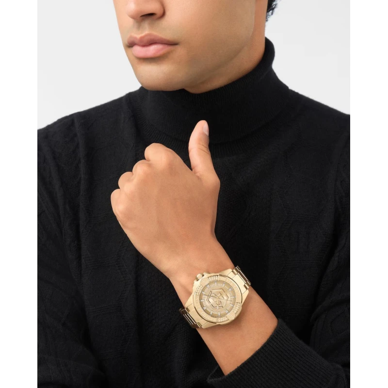 Reloj Philipp Plein Majesty Dorado Analógico Hombre PWBHA0726