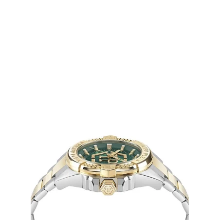 Reloj Philipp Plein Majesty Plateado, Dorado y Verde Analógico Hombre PWBHA0626