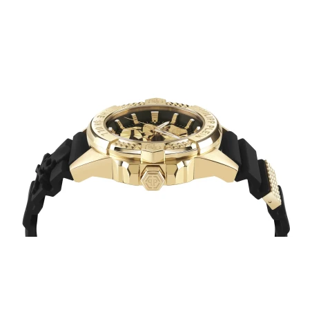 Reloj Philipp Plein The Skull Dorado y Negro Analógico Hombre PWAAA0221
