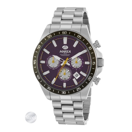 Reloj Marea Plateado y Morado Cronógrafo Hombre B36222/4