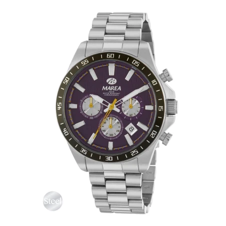 Reloj Marea Plateado y Morado Cronógrafo Hombre B36222/4