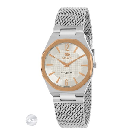 Reloj Marea Plateado y Rosado Analógico Mujer B54310/3