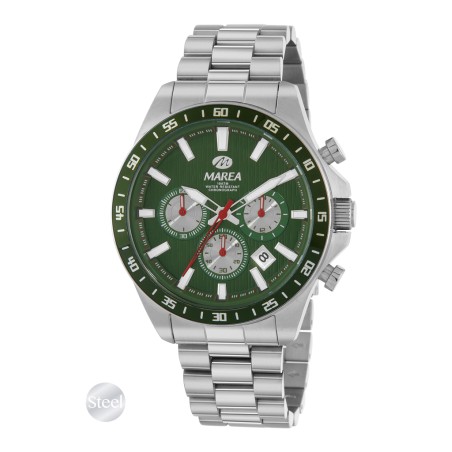 Reloj Marea Plateado y Verde Cronógrafo Hombre B36222/3