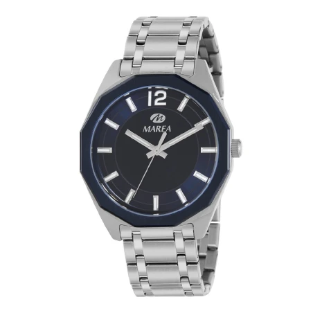Reloj Marea Plateado y Azul Analógico Hombre B54323/4