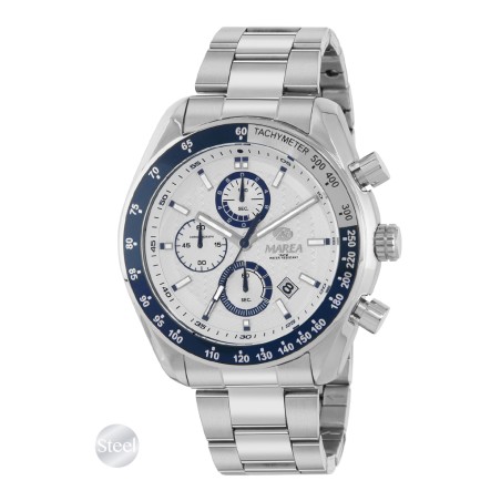 Reloj Marea Plateado y Azul Cronógrafo Hombre B36227/3