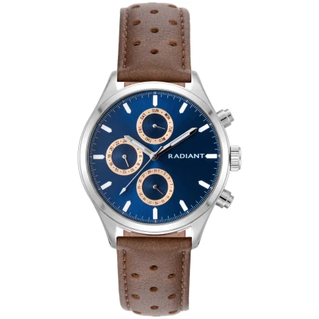 Reloj Radiant Dune Marrón, Azul y Plateado Multifunción Hombre RAM100709
