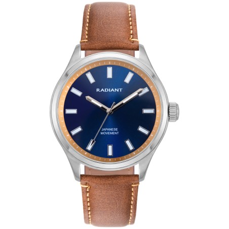 Reloj Radiant Metric Marrón, Plateado y Azul Analógico RAM101206