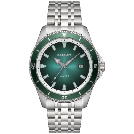 Reloj Radiant Nolan Plateado y Verde Analógico Hombre RAM102203