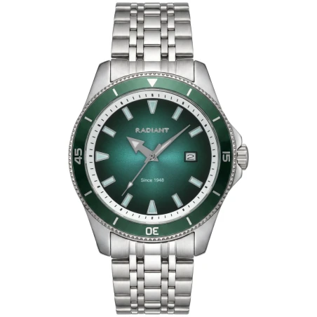Reloj Radiant Nolan Plateado y Verde Analógico Hombre RAM102203